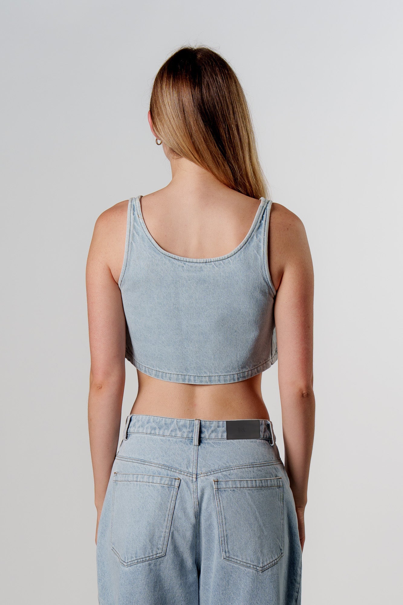 Denim Cropped Top