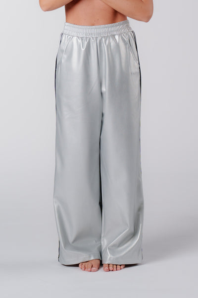 Leather Pants Silver