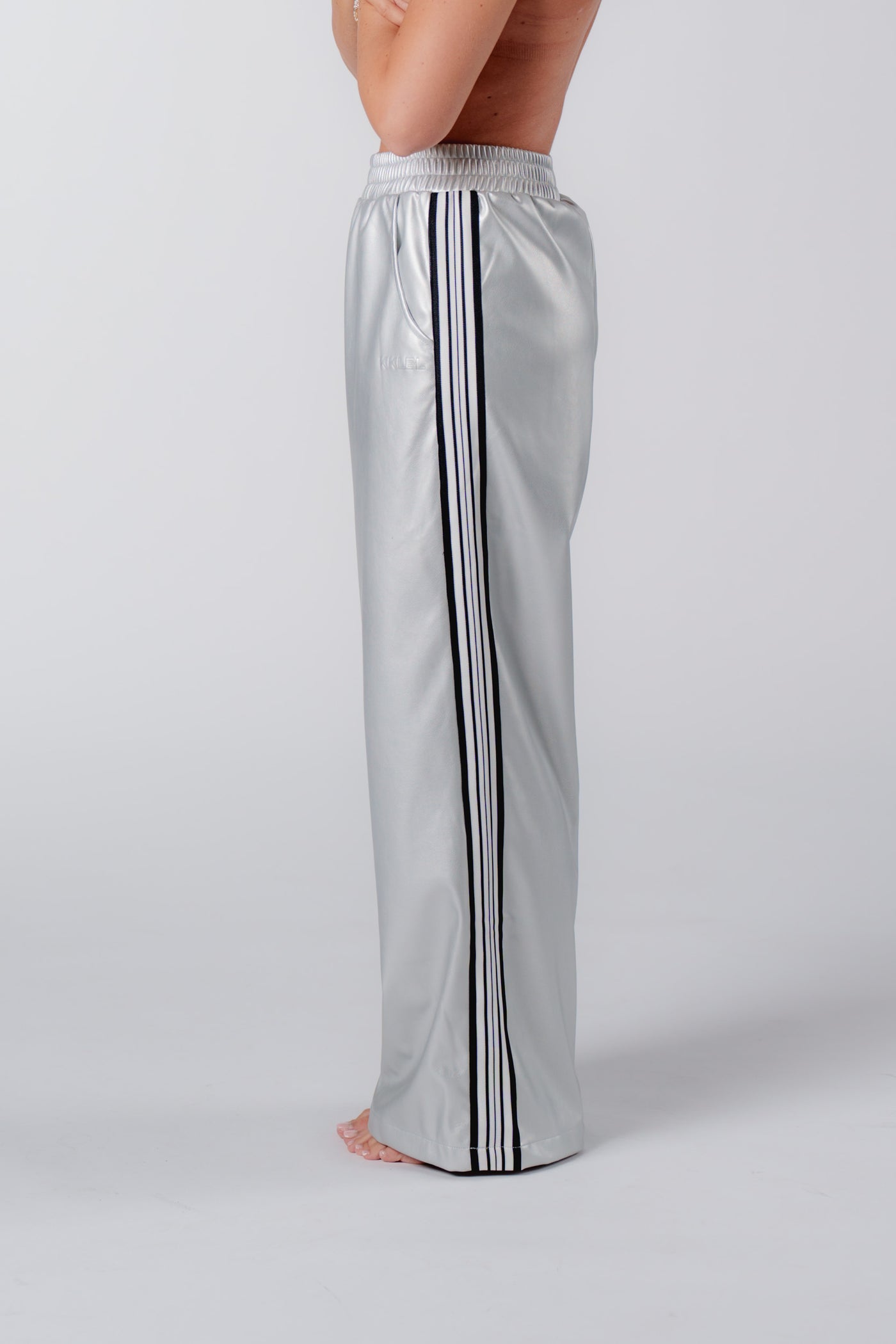 Leather Pants Silver