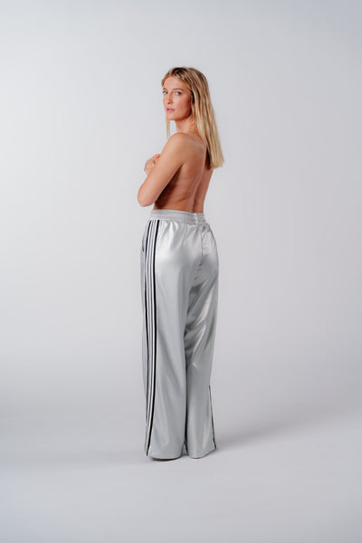 Leather Pants Silver