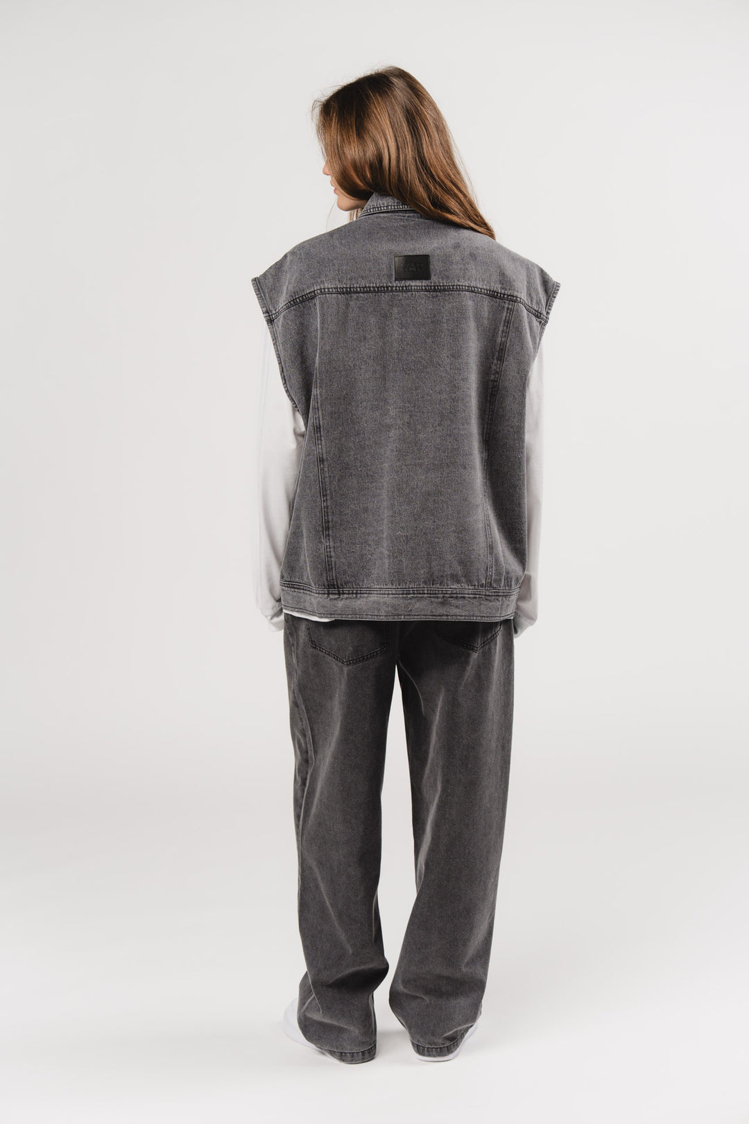 Denim Vest Grey - Karo Kauer Label