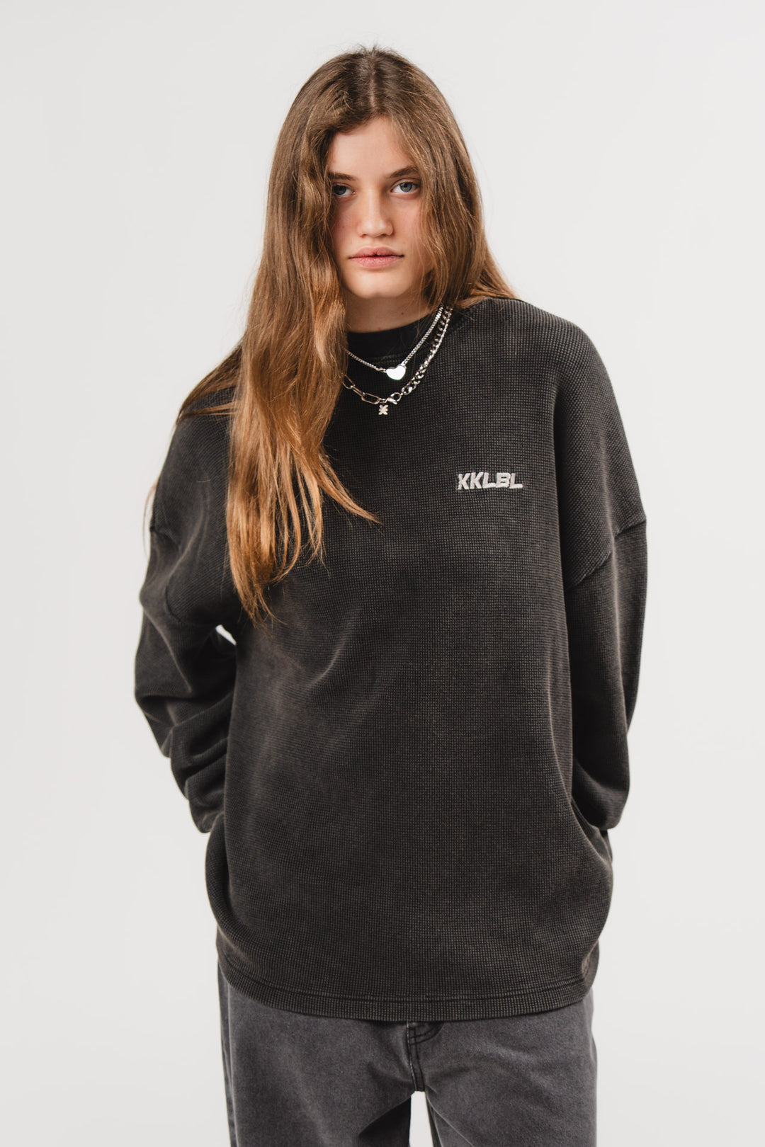 Longsleeve Washed Grey - Karo Kauer Label