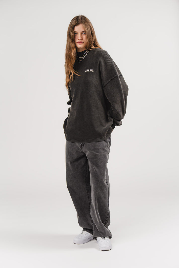 Longsleeve Washed Grey - Karo Kauer Label