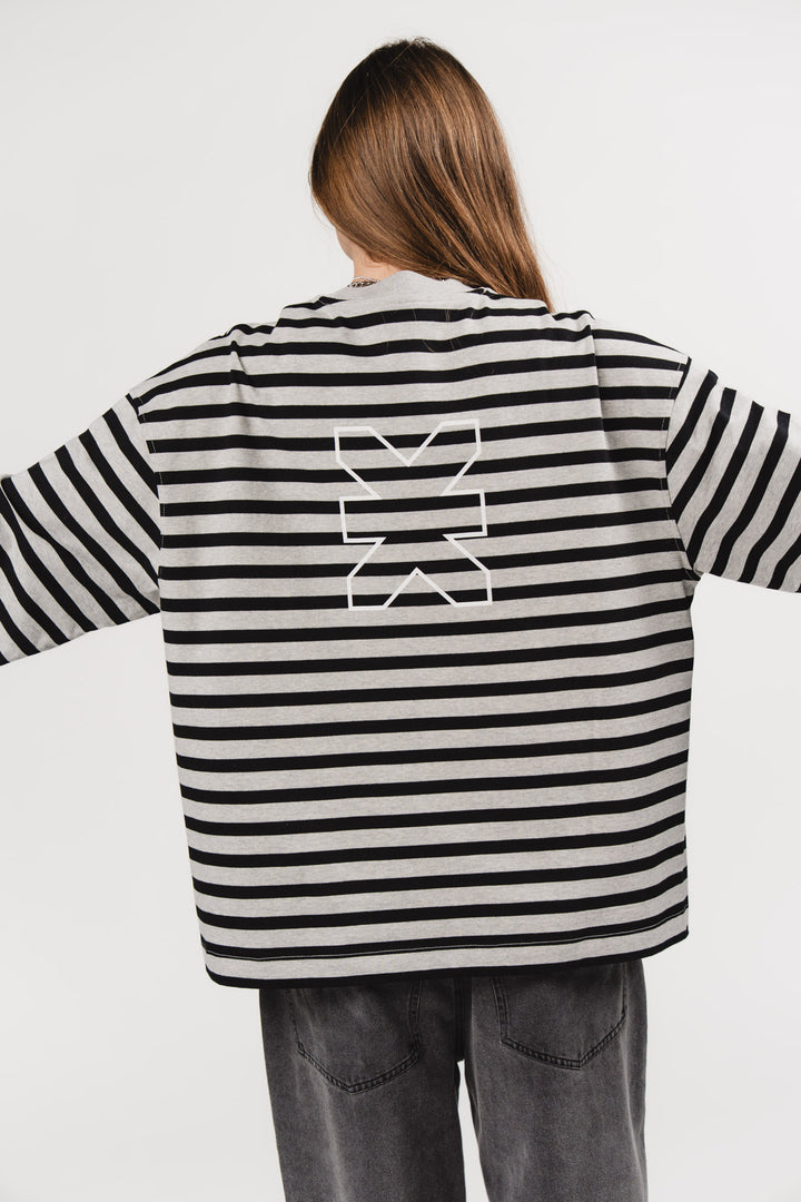 Longsleeve Cropped Stripes - Karo Kauer Label