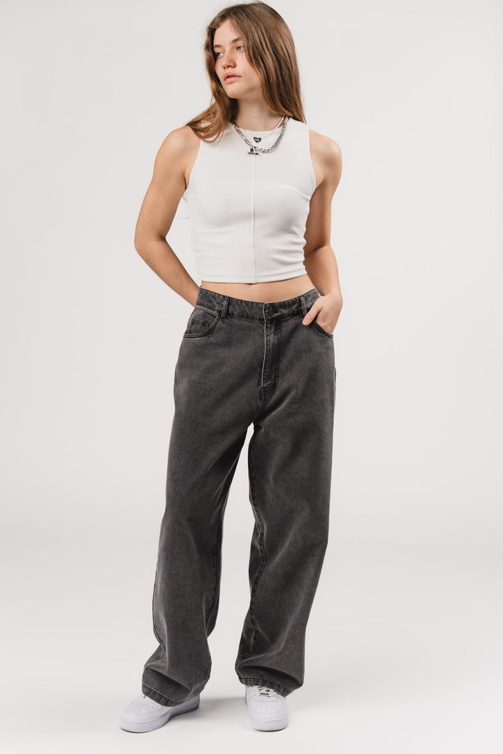 Denim Boxer Pants Grey - Karo Kauer Label