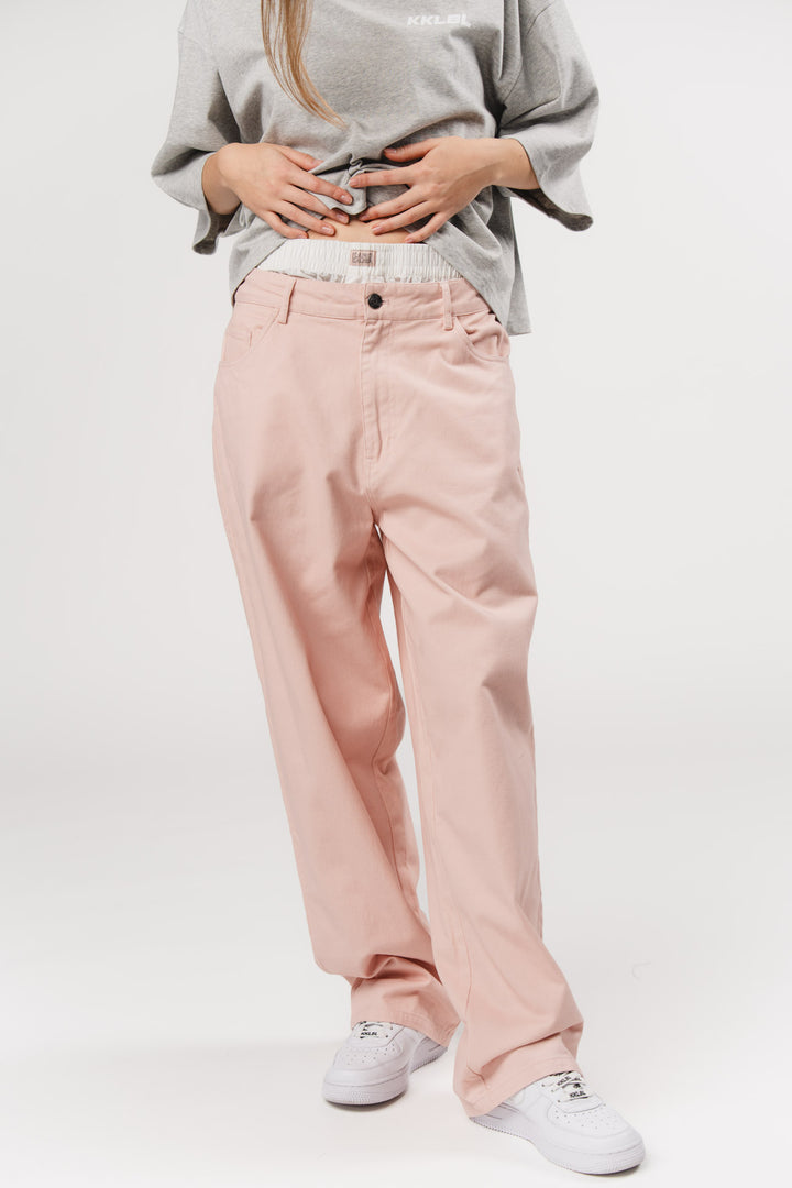 Denim Boxer Pants Rose - Karo Kauer Label