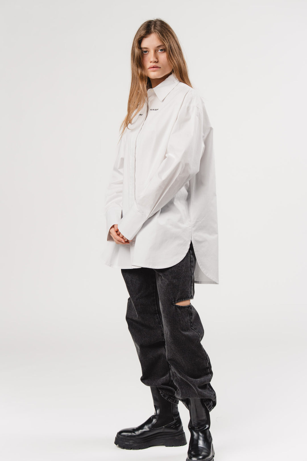 Woven Blouse White KK - Karo Kauer Label
