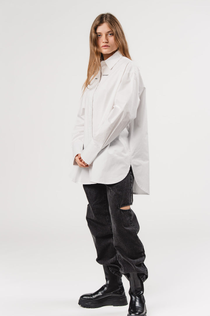 Woven Blouse White KK - Karo Kauer Label