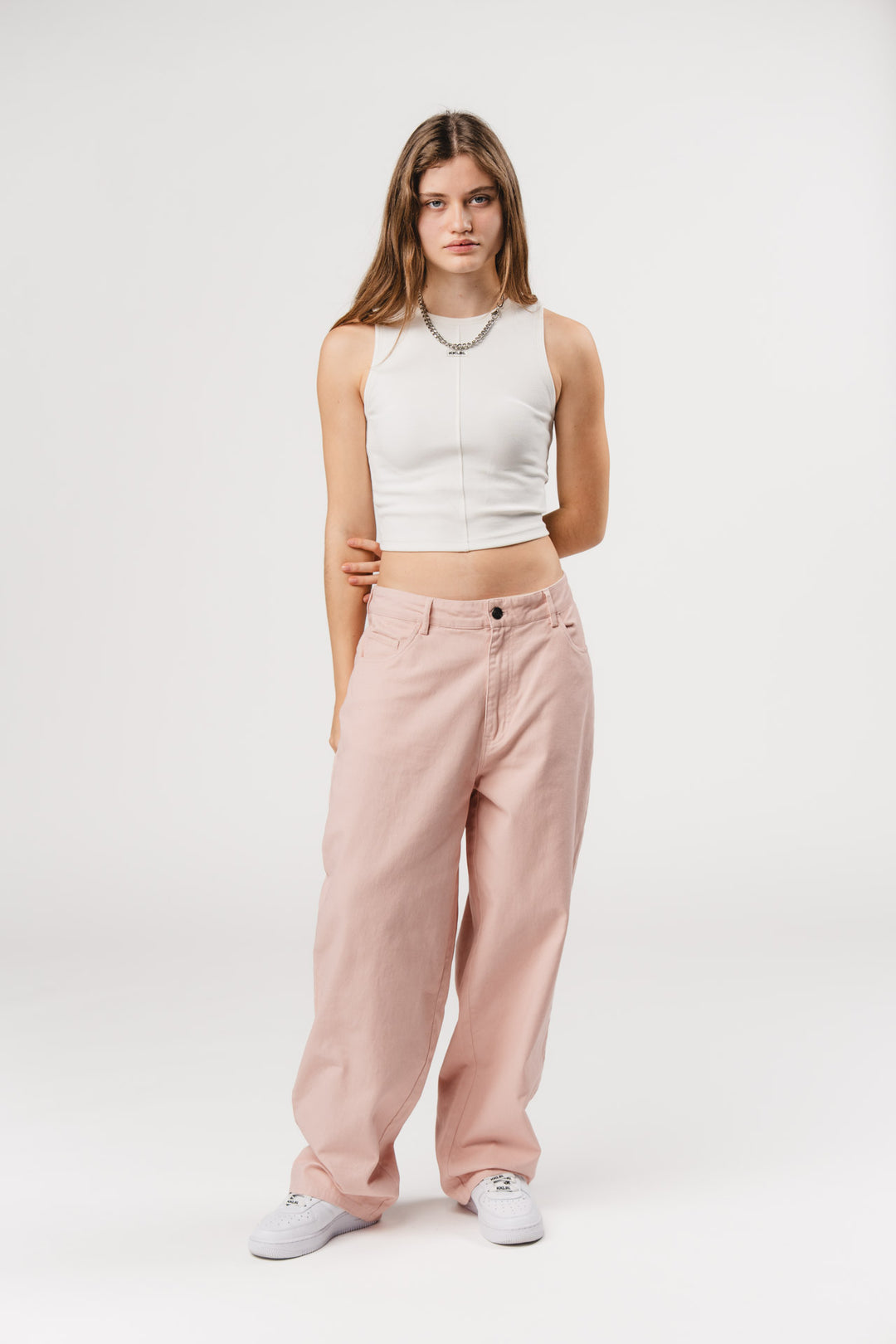 Denim Boxer Pants Rose - Karo Kauer Label