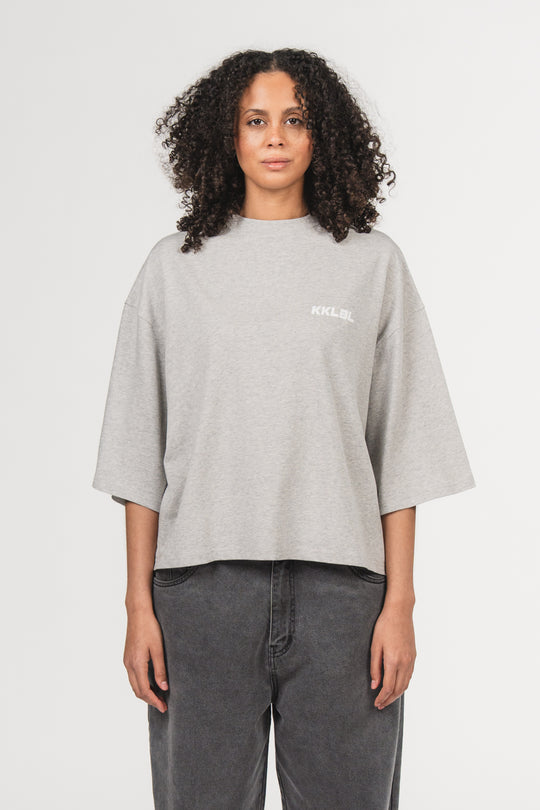 Alternative Ansicht von T-Shirt Cropped Grey Melange  aus Alle Produkte Kollektion ausverkauft