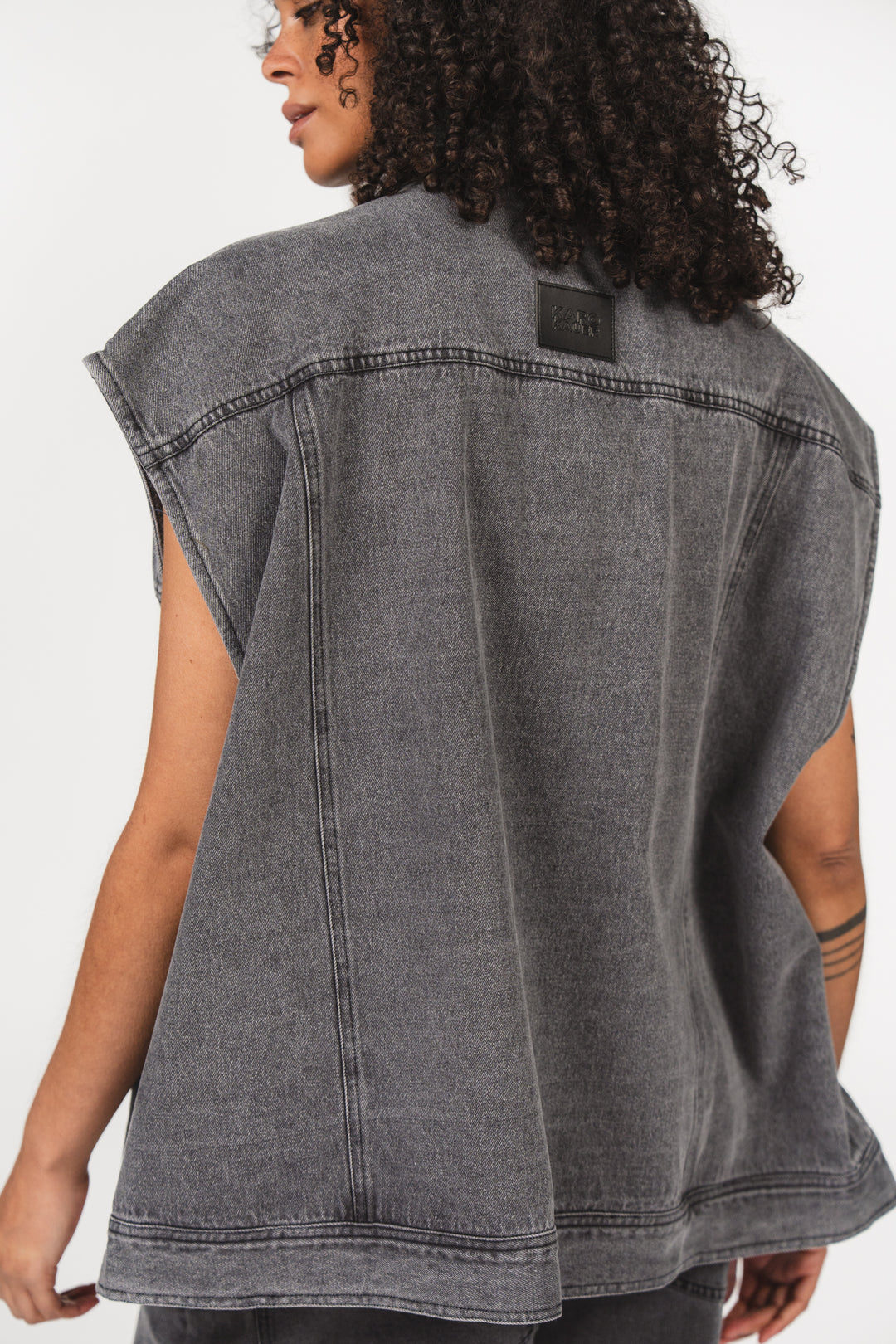 Denim Vest Grey - Karo Kauer Label