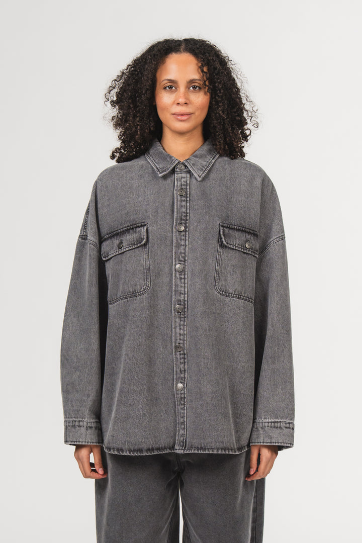 Denim Overshirt Grey - Karo Kauer Label