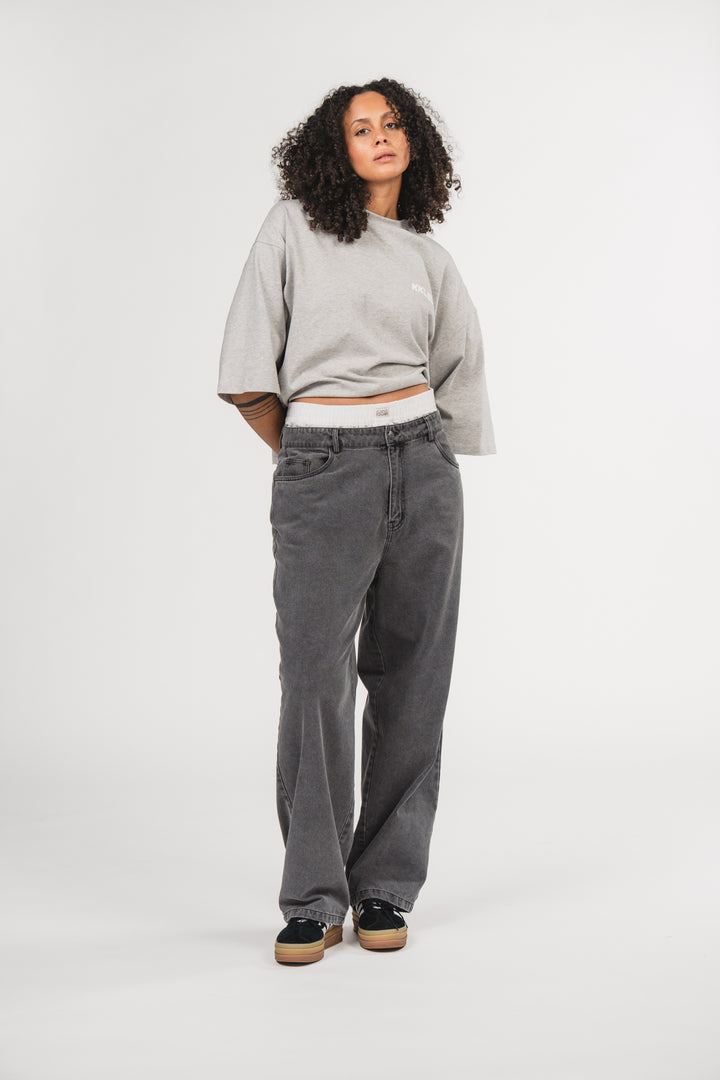 Denim Boxer Pants Grey - Karo Kauer Label