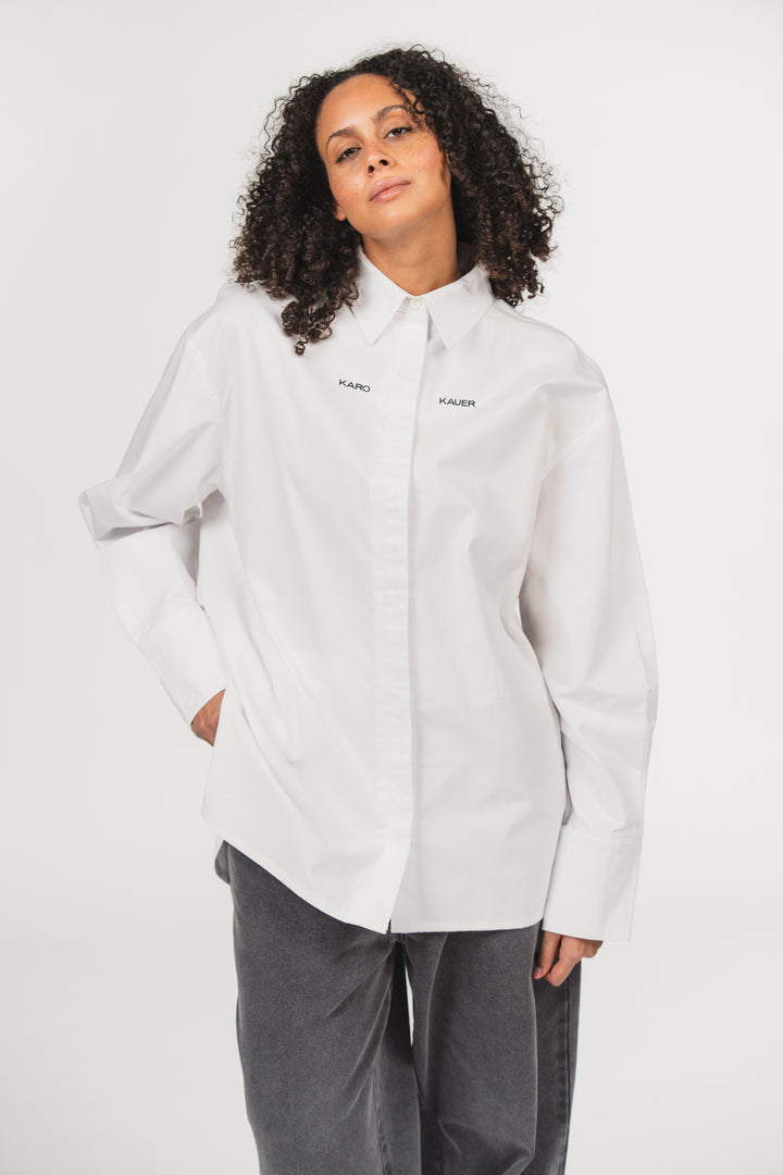 Woven Blouse White KK - Karo Kauer Label