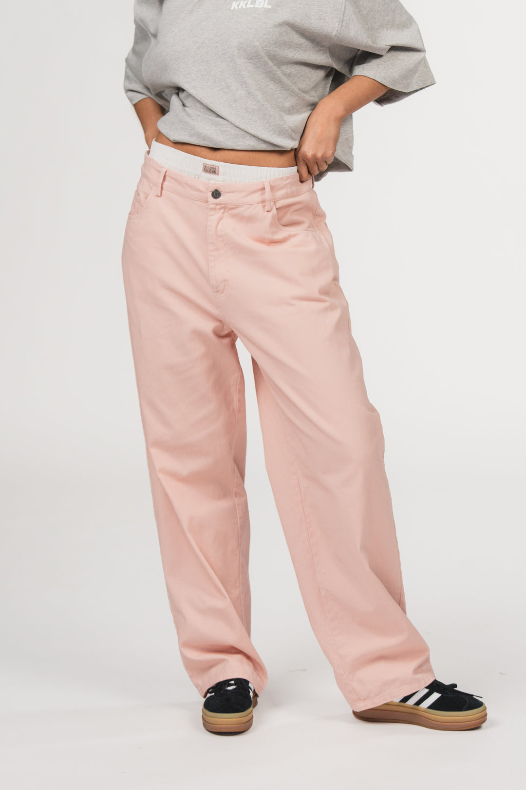 Denim Boxer Pants Rose - Karo Kauer Label
