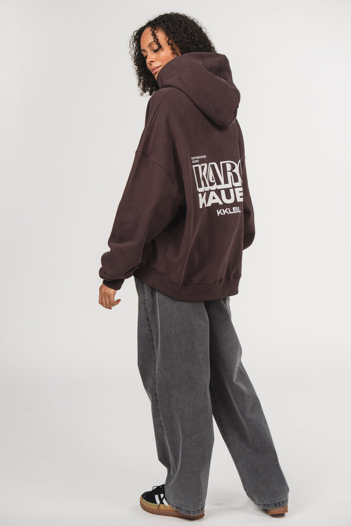 Hoodie Brown - Karo Kauer Label