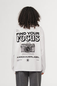 Longsleeve White Focus - Karo Kauer Label