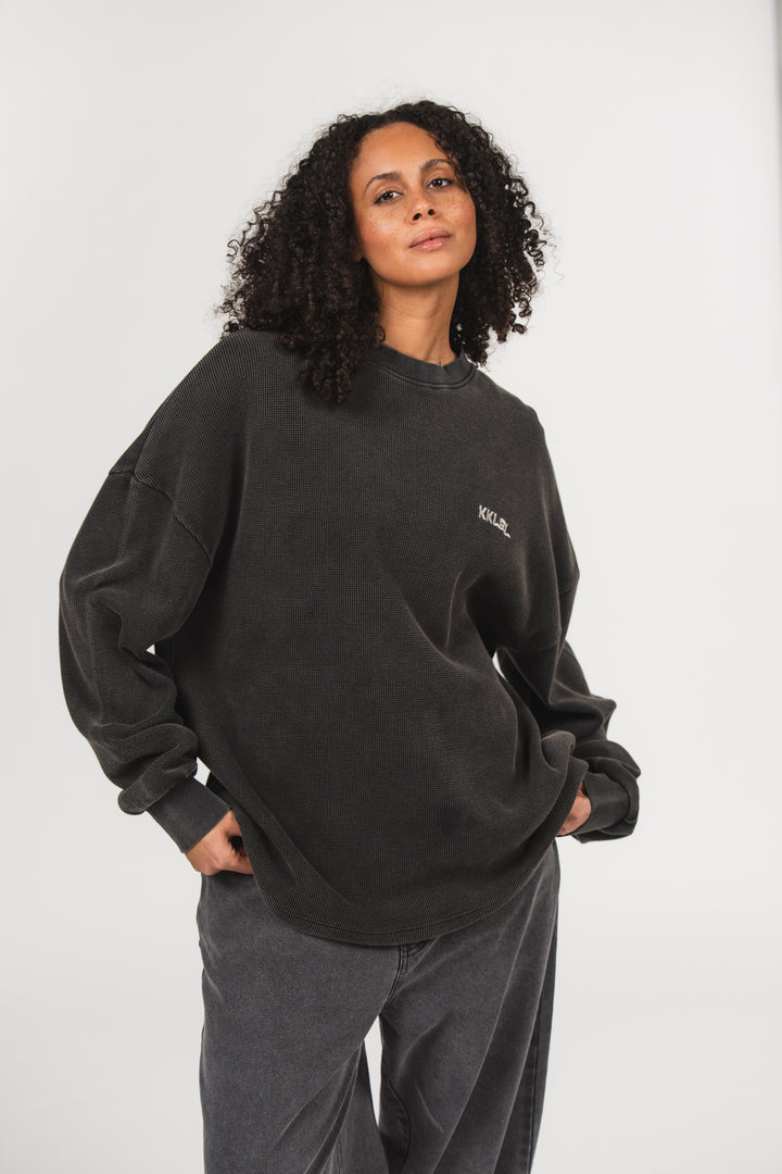 Longsleeve Washed Grey - Karo Kauer Label