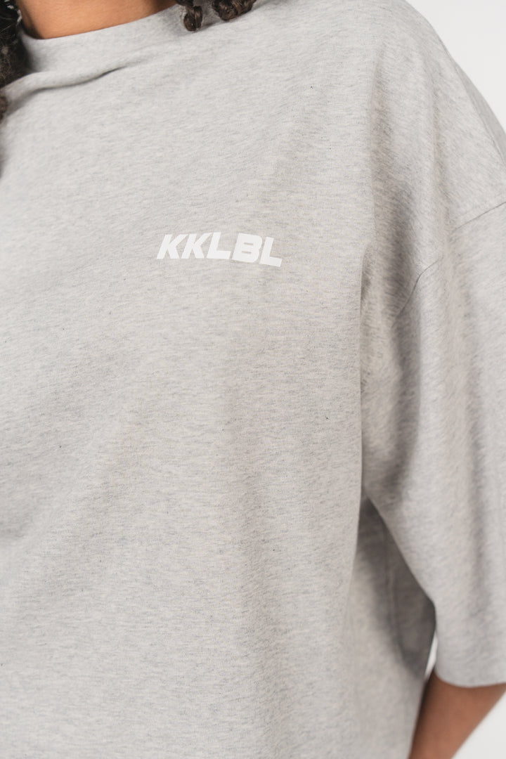 T-Shirt Cropped Grey Melange - Karo Kauer Label