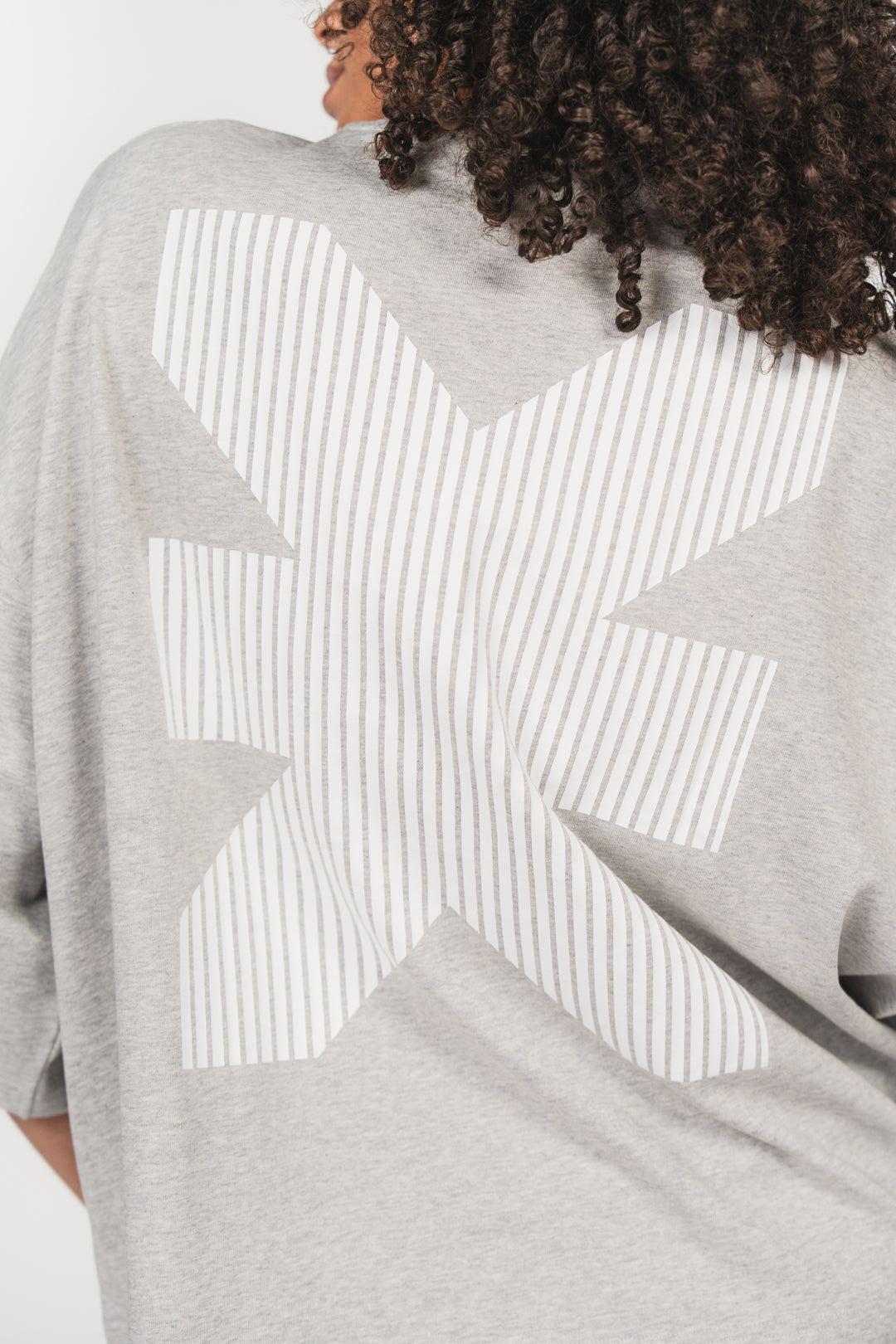 T-Shirt Cropped Grey Melange - Karo Kauer Label