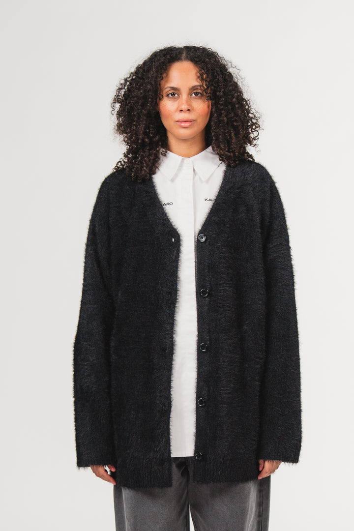 Knit Cardigan Black - Karo Kauer Label