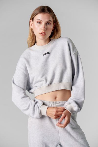 Cropped Sweater Melange