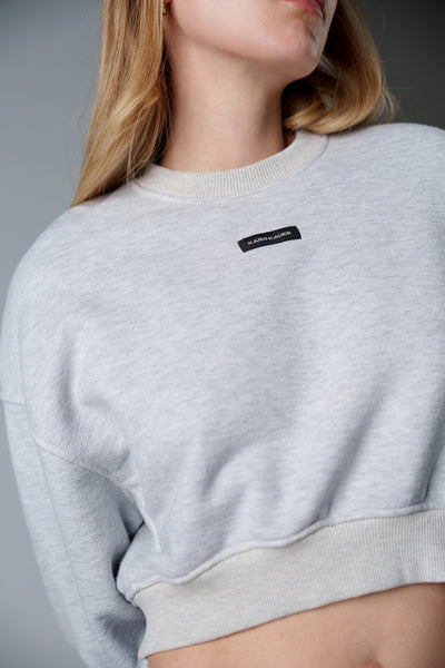 Cropped Sweater Melange