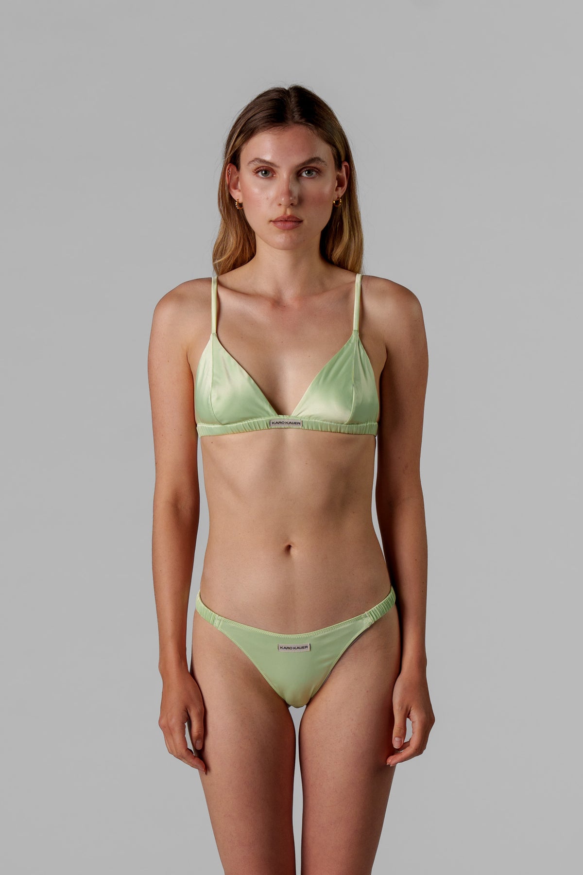Karo Kauer Satin Slip Matcha