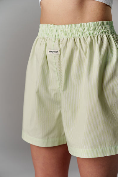 Woven Shorts Striped Matcha