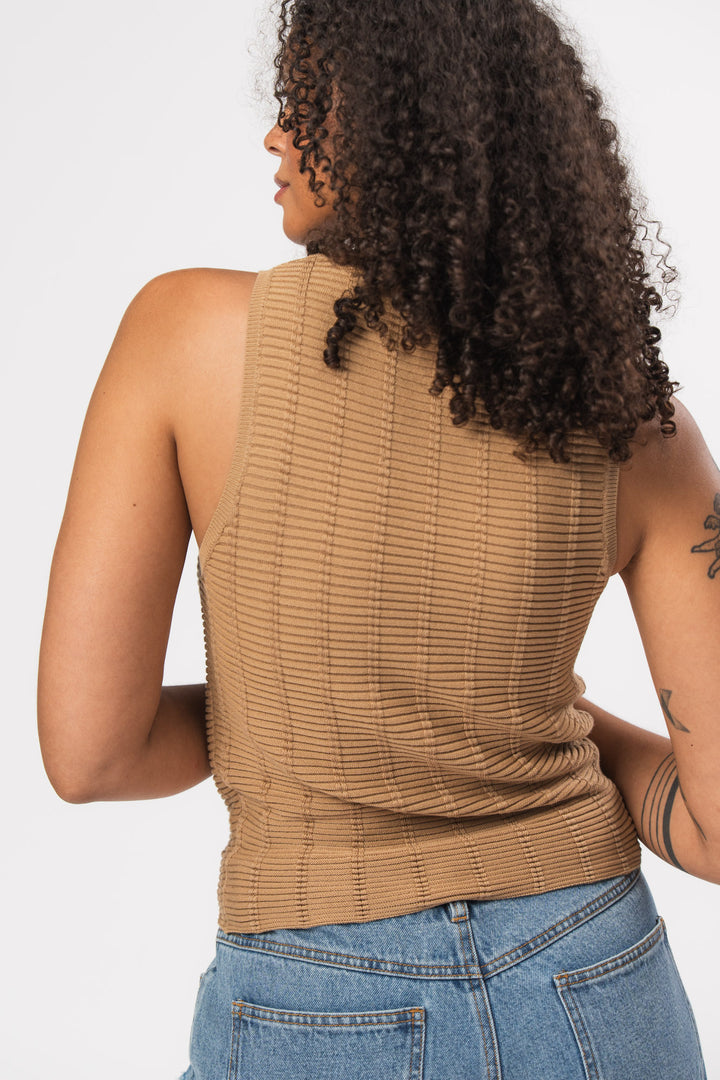 Knit Top Warm Beige