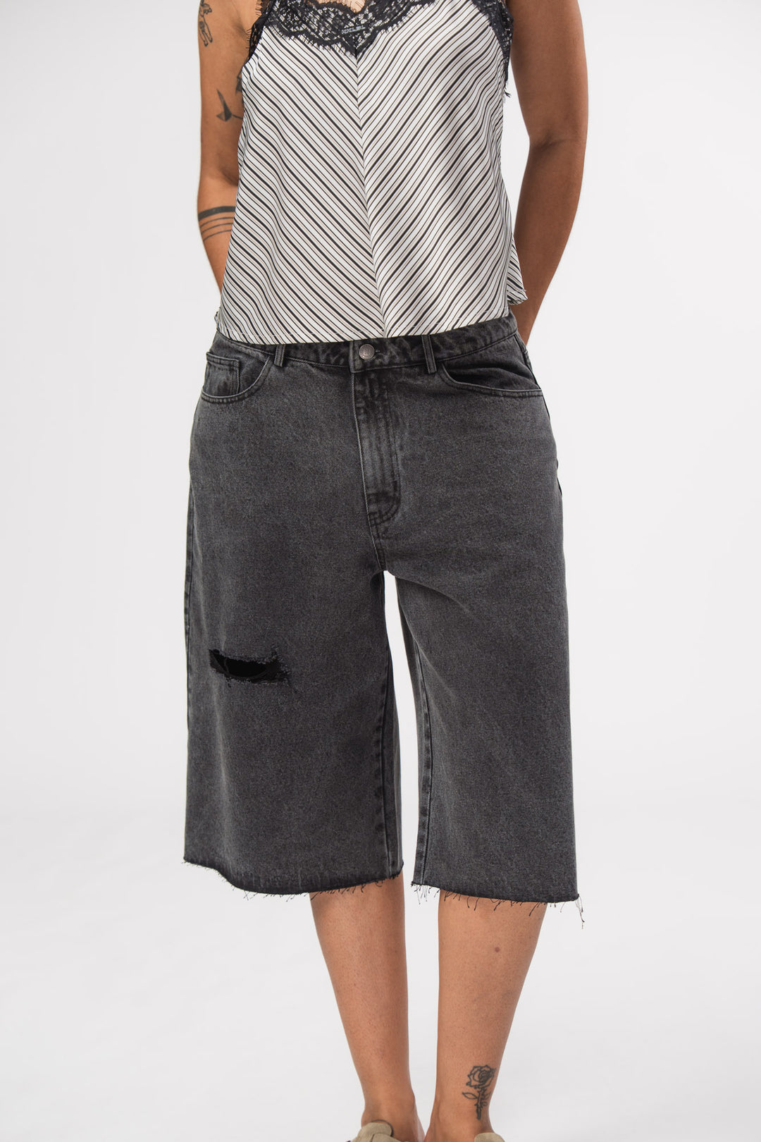 Denim Shorts Black