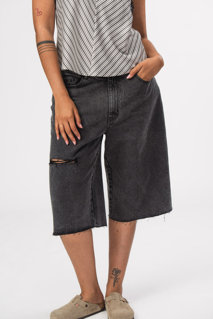 Denim Shorts Black
