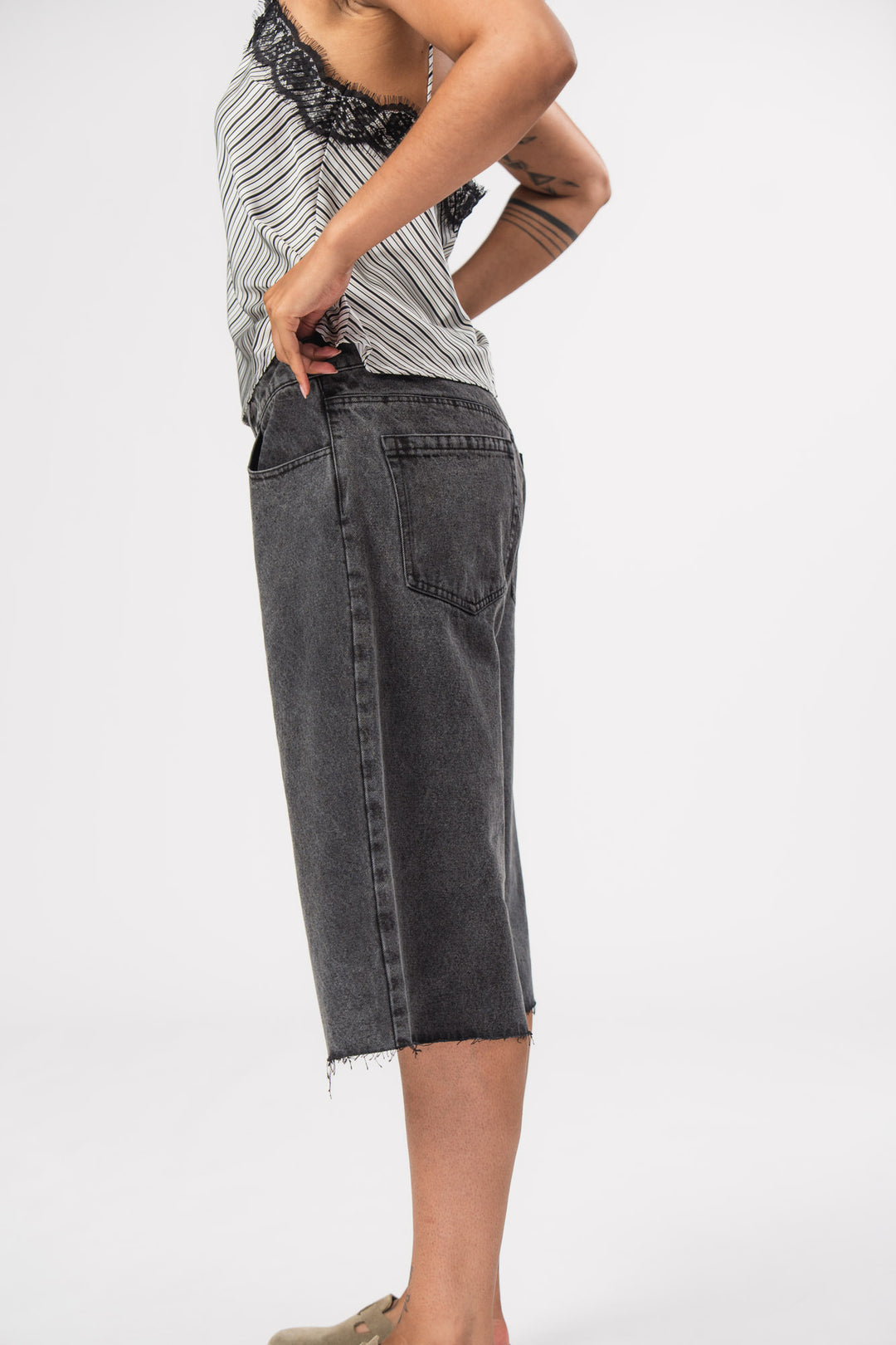 Denim Shorts Black
