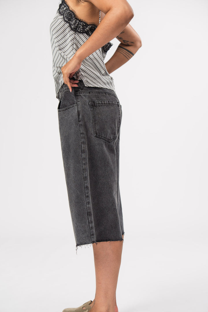 Denim Shorts Black