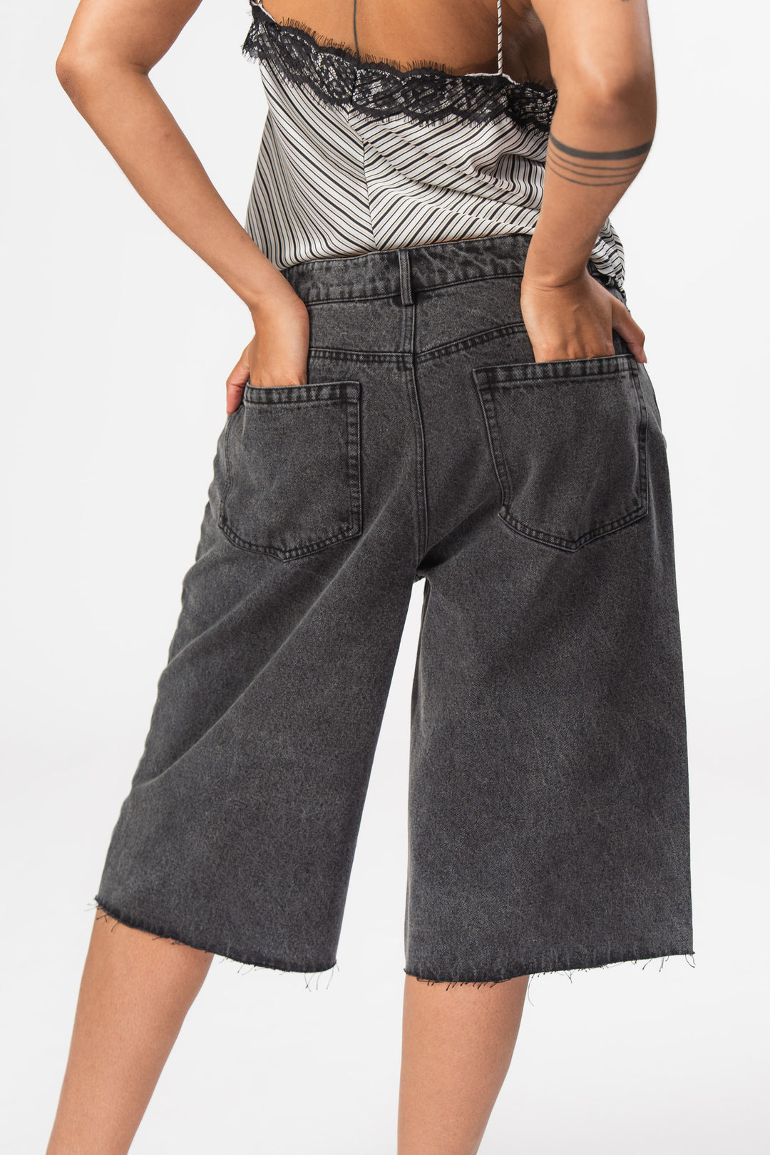 Denim Shorts Black