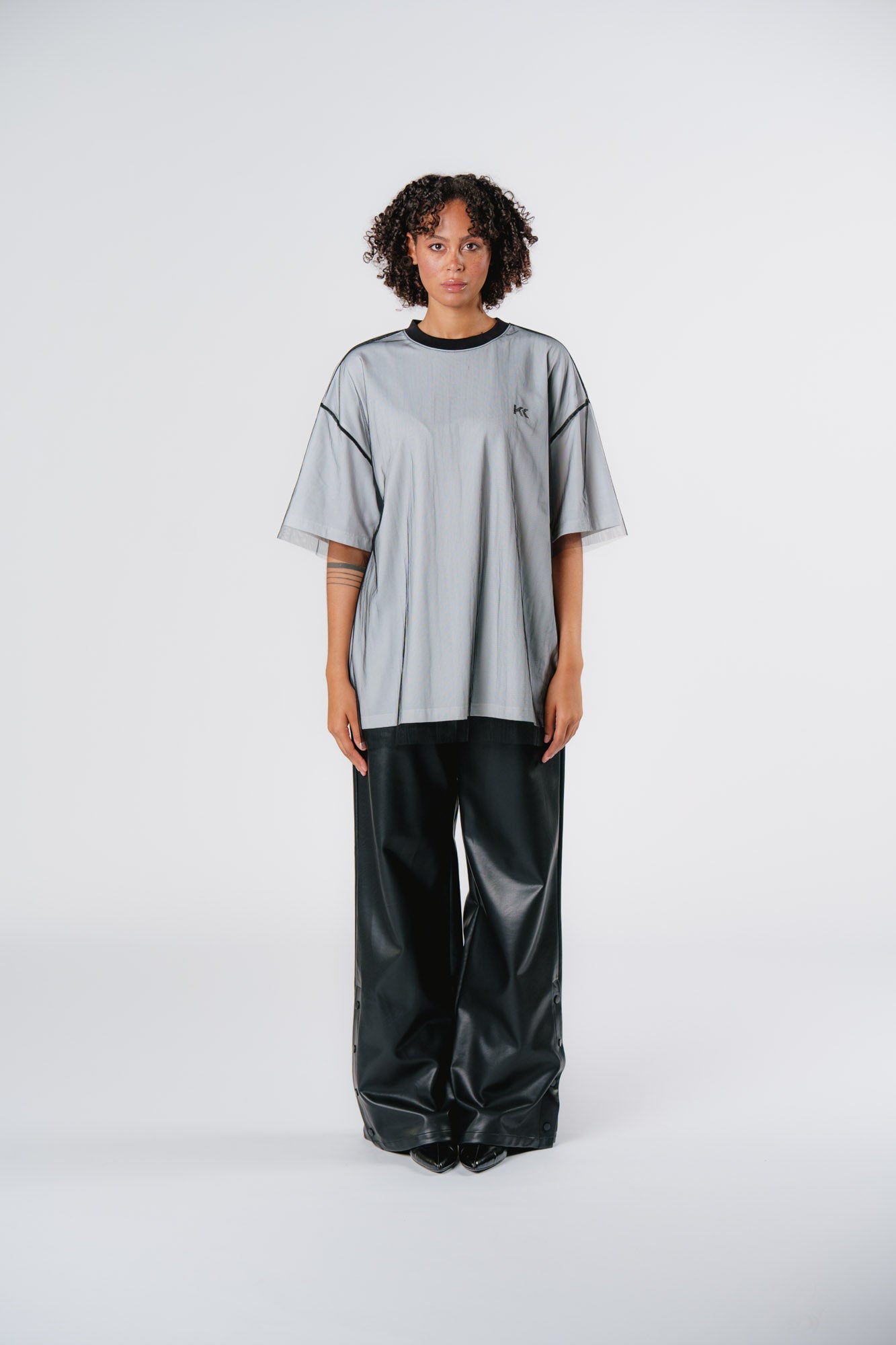 Mesh T-Shirt Layered