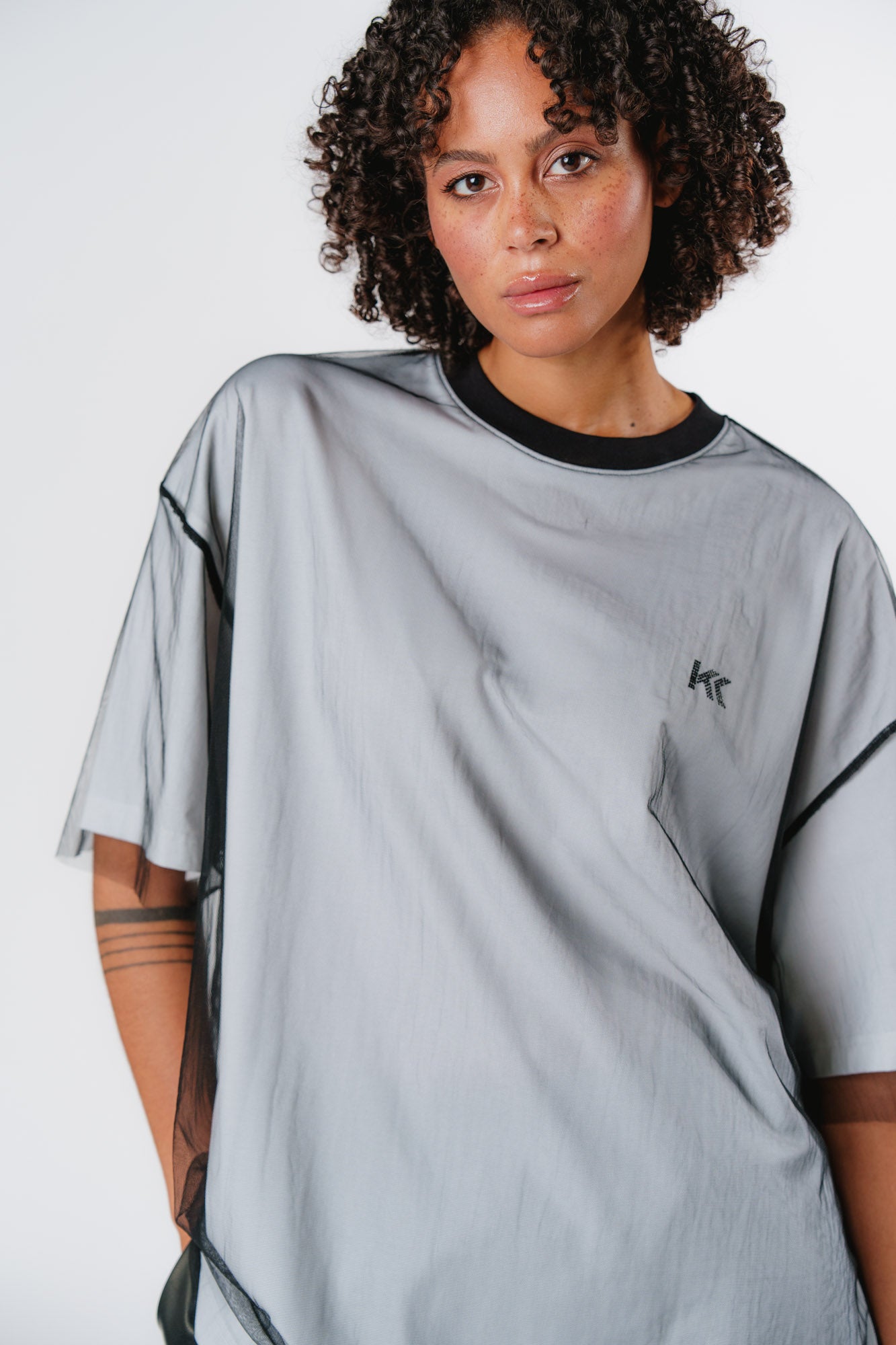 Mesh T-Shirt Layered