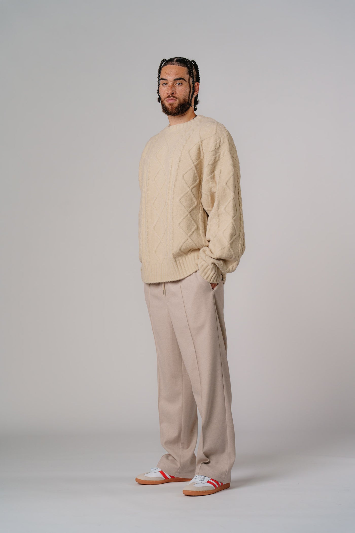 Formal Pants Beige Melange