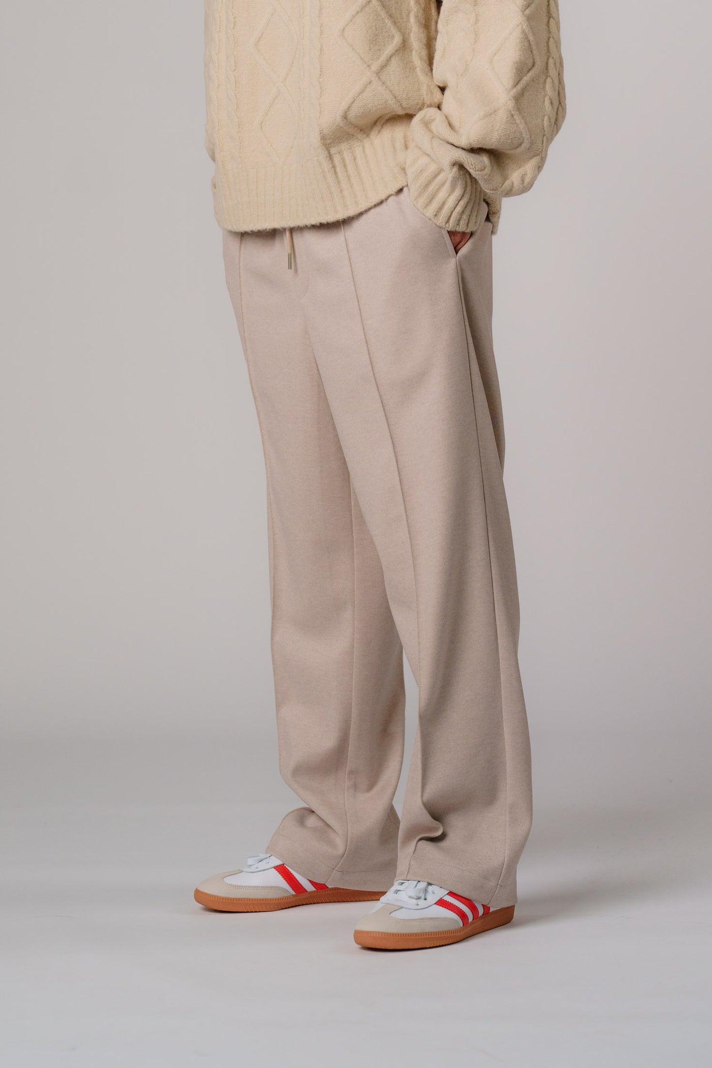 Formal Pants Beige Melange