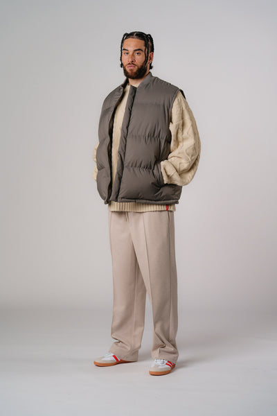 Quilted Vest Grey