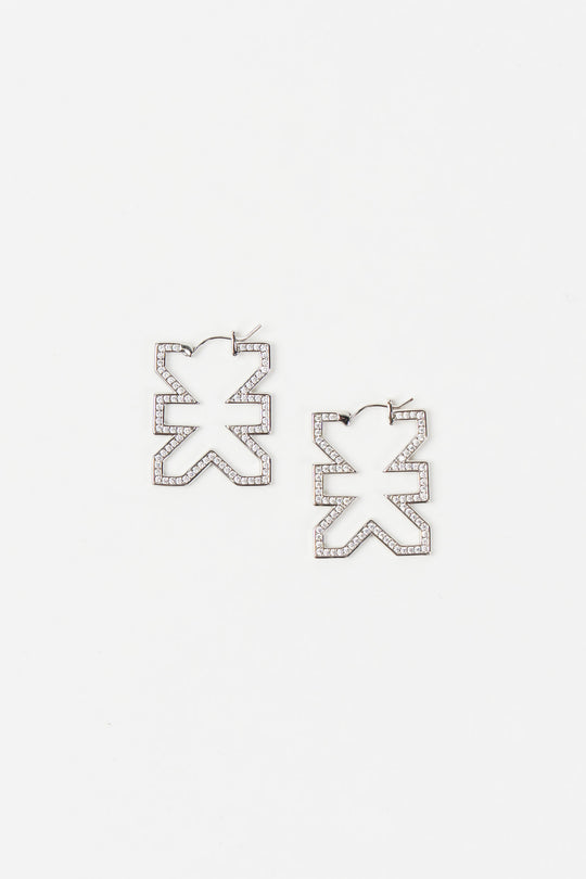 Alternative Ansicht von Statement Hoops Silver  aus The Last Dance Kollektion