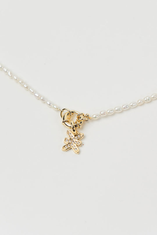Alternative Ansicht von Pearl Necklace Charm Logo Gold  aus The Last Dance Kollektion