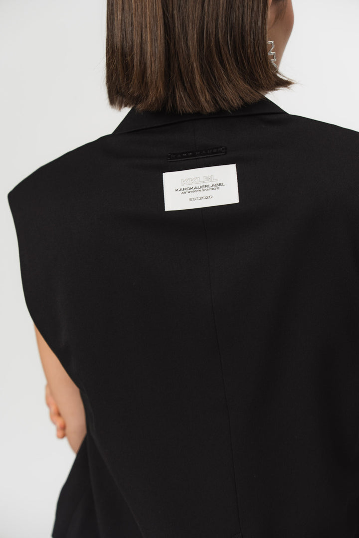 Blazer Vest Black