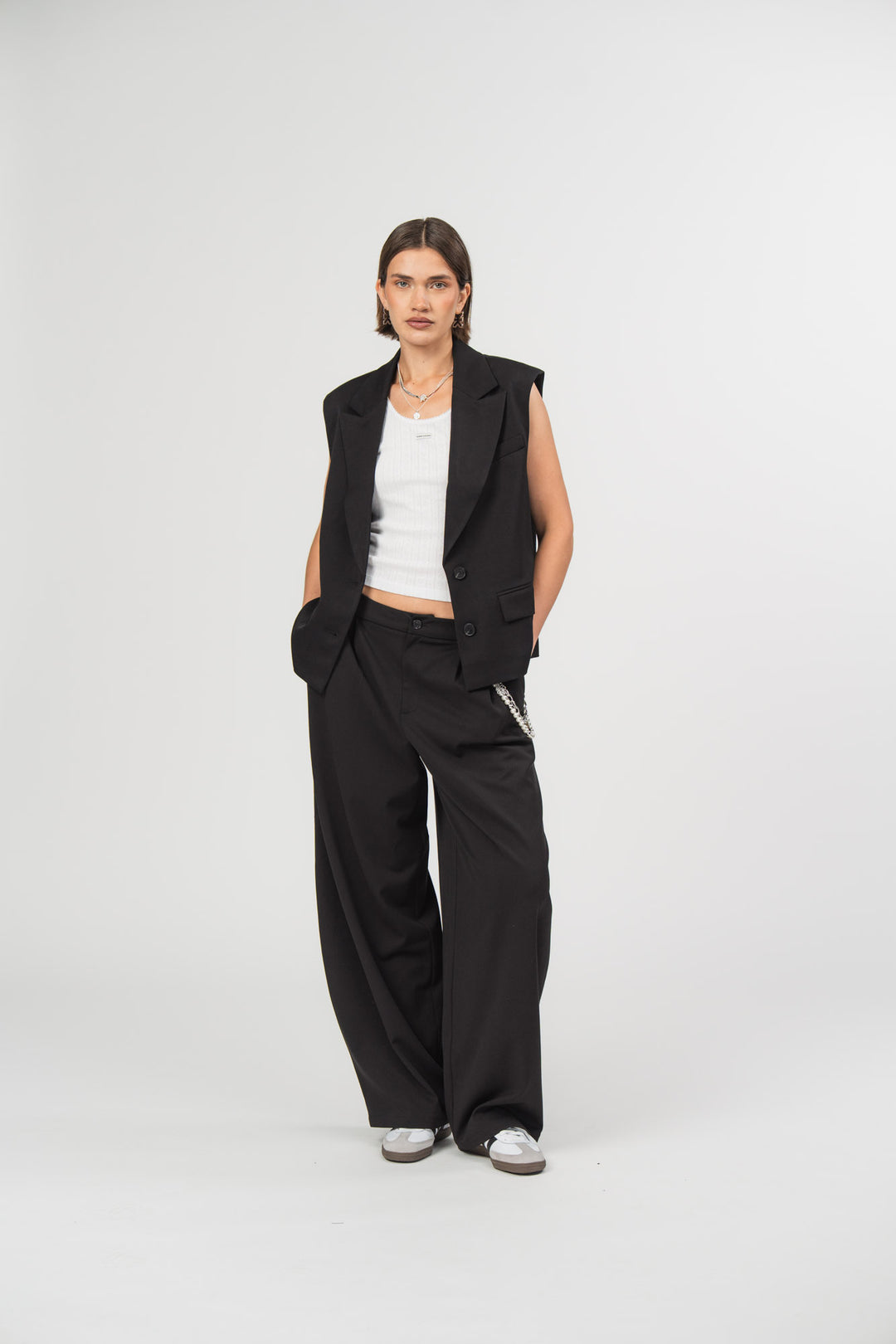 Blazer Vest Black