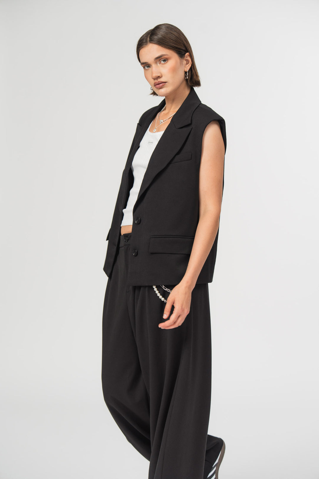 Blazer Vest Black