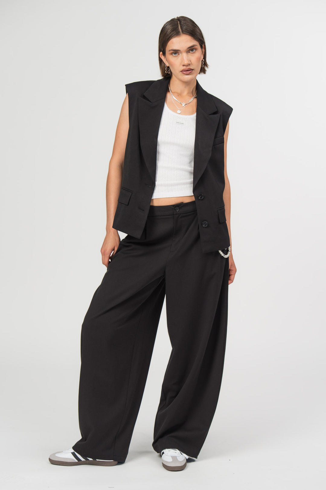 Blazer Vest Black