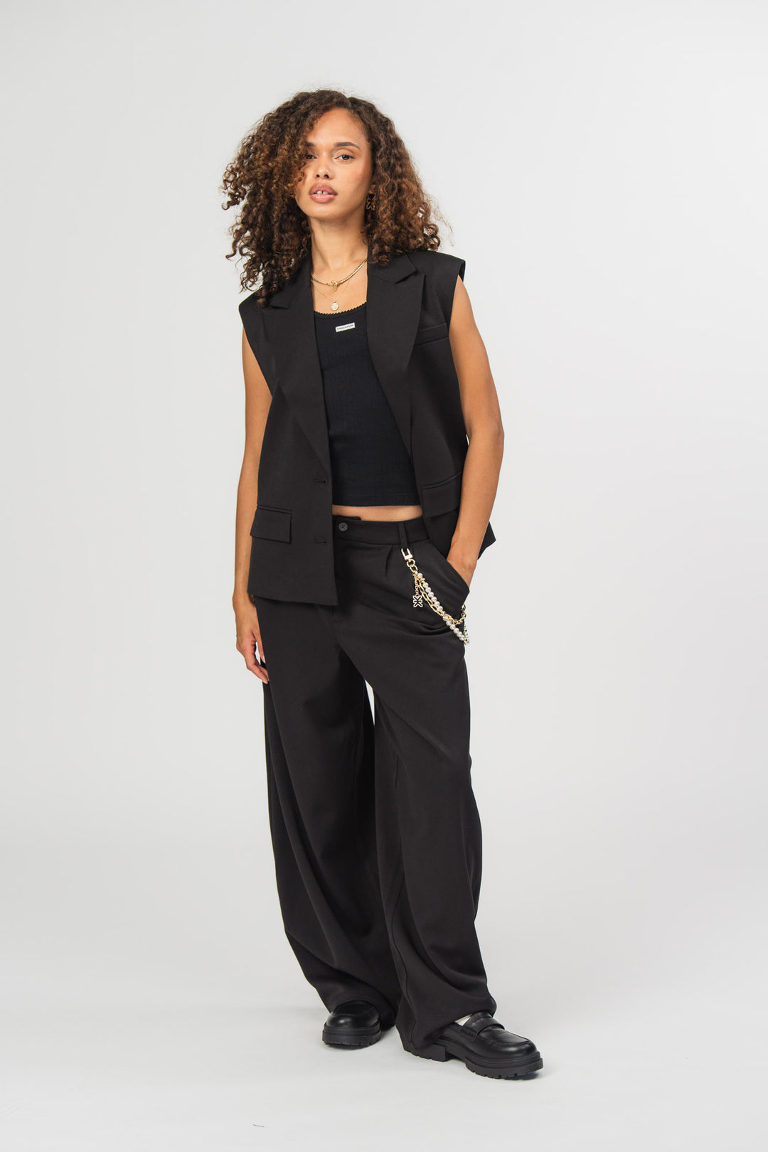 Blazer Vest Black