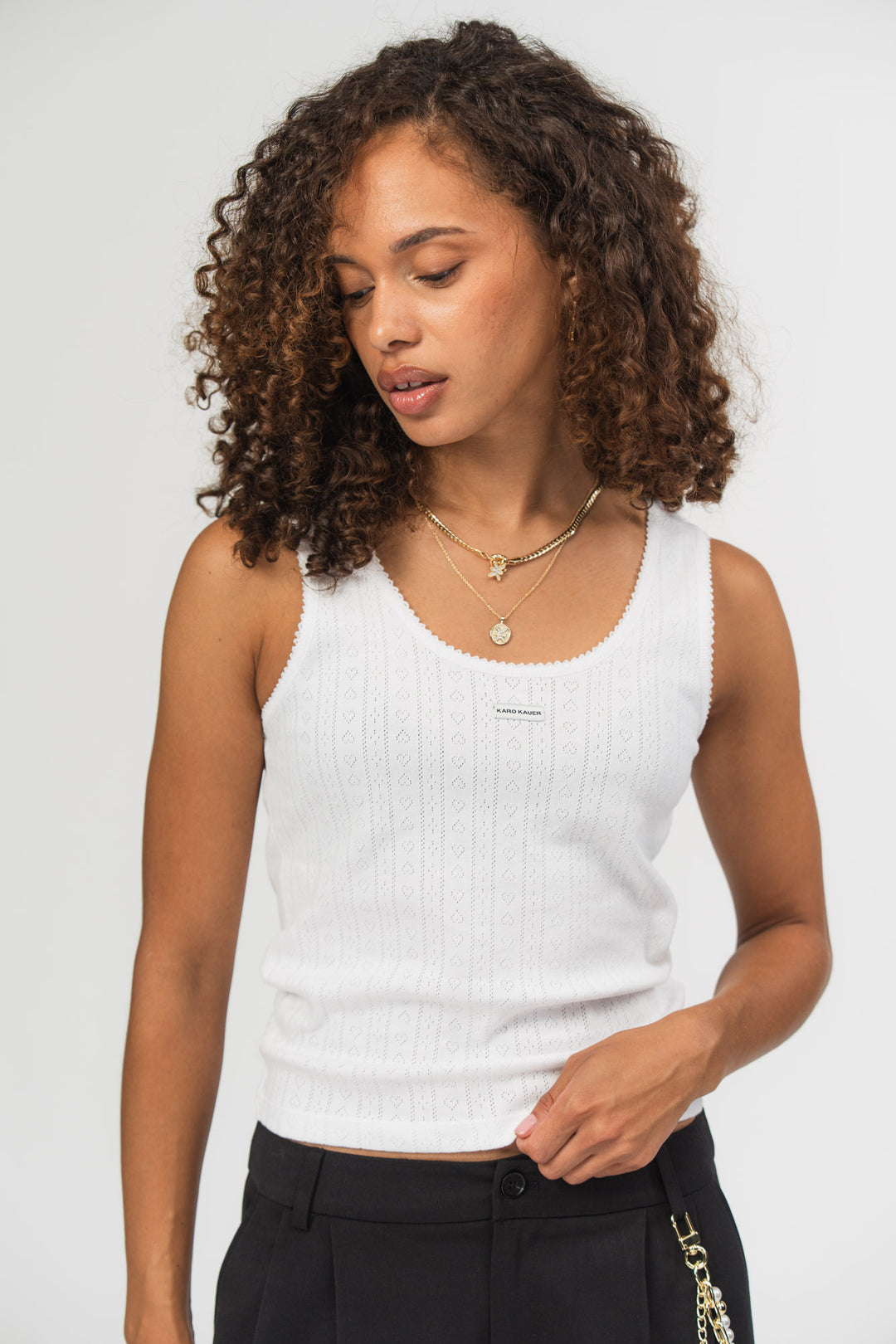 Ajour Top White