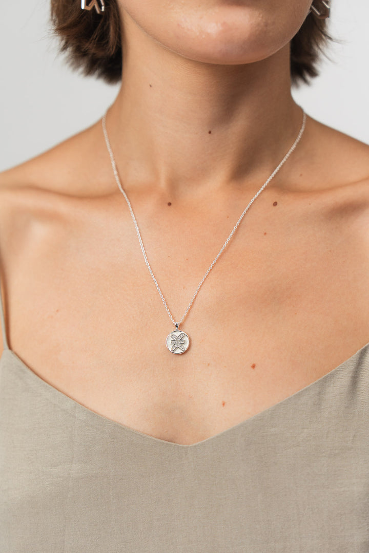 Necklace Coin Logo Silver