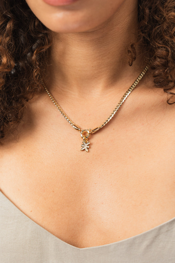 Necklace Charm Logo Gold